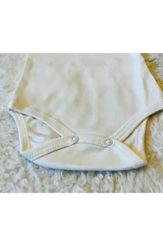 3-Pack Long Sleeve Organic Cotton Baby Bodysuit-Ecru - 3