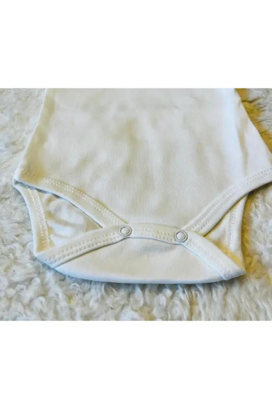 3-Pack Long Sleeve Organic Cotton Baby Bodysuit-Ecru - 3
