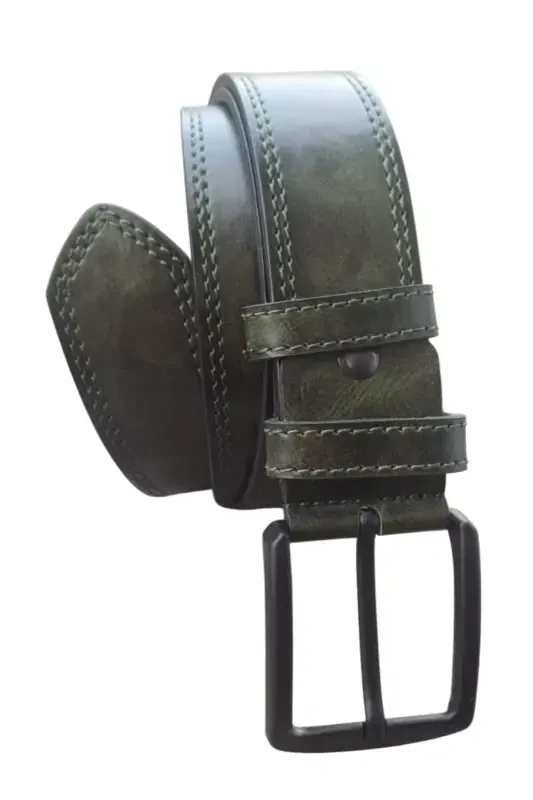 3 Pack Men's Belt Suitable for Denim and Canvas - 4