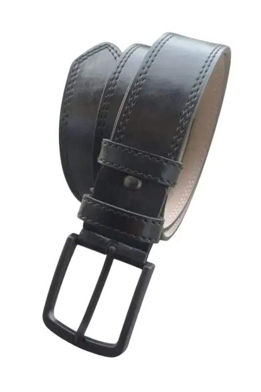 3 Pack Men's Belt Suitable for Denim and Canvas - 5