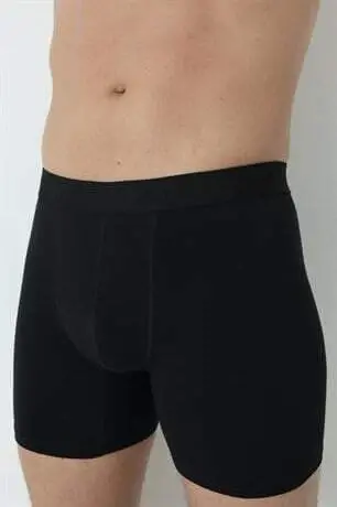 3-Pack Men's Black Long Leg Lycra Boxers - 22