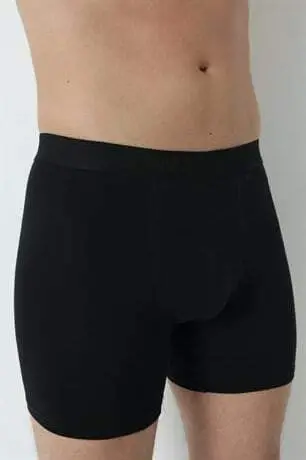 3-Pack Men's Black Long Leg Lycra Boxers - 19