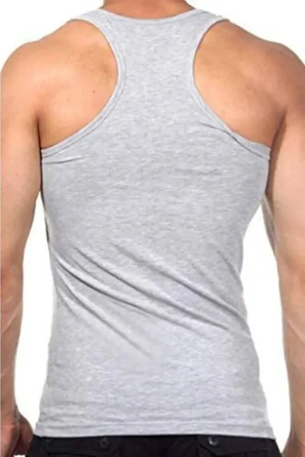 3 Pack Men's Cross Lycra Sports Tank Top 3 Colors - 4