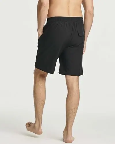 3 Pack Mens Swim Trunks Board Shorts Bathing Suit Compression Liner Beach | 6% Spandex Stretch, Big & Tall, Sewn In Boxer Brief Liner, Drawstring Elastic Waist Secure Pockets, Quick Dry Surf Pool - 3