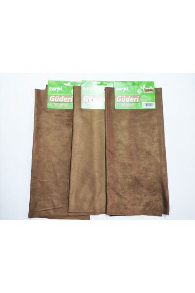 3 Pack Natural Luxury Suede Cloth 50x35 Cm For Home, Car and Office - REPLAX
