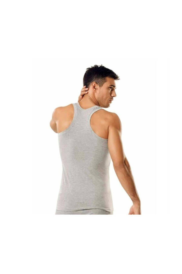 3 Pack Ribana Sport Rambo Sport Men's Tank Top Grey - 1