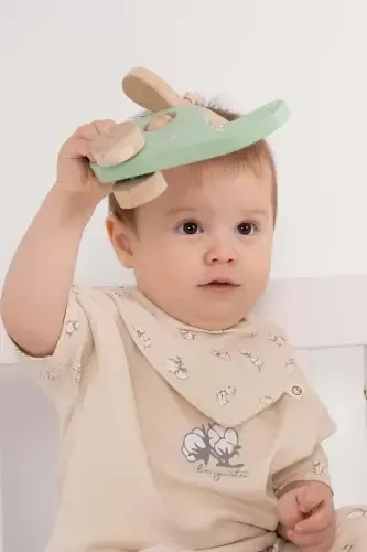 3-Pack Waterproof Organic Cotton Bandana Bib Set - LITTLE GUSTO (1)