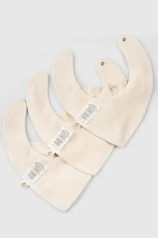 3-Pack Waterproof Organic Cotton Bandana Bib Set - 7