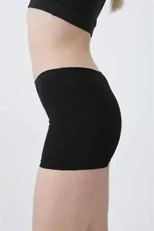 3-Pack Women's Black Boxer Shorts Cotton Lycra - 3