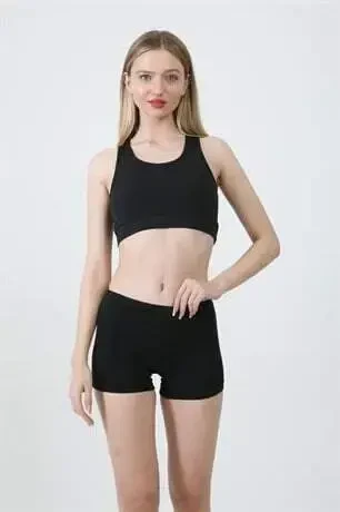 3-Pack Women's Black Boxer Shorts Cotton Lycra - 7