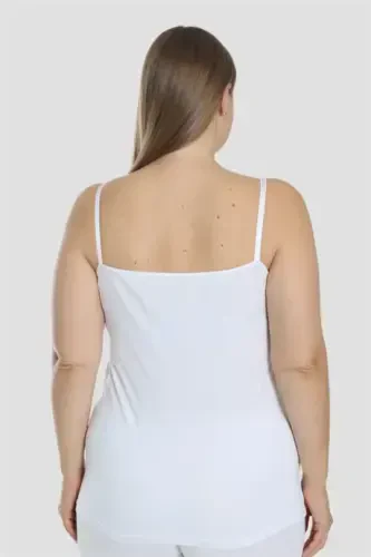 3 Pack Women's White Cotton Spandex Nursing Tanks - 5