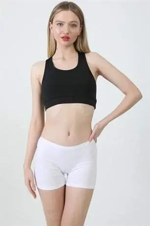 3-Pack Женские Белые Боксеры Хлопковые С Лайкрой - 19