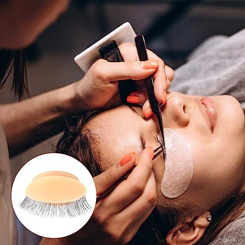 3 Pairs Replacement Eyelids for Mannequin Head Practice Eyelids for Eyelash Extensions Eyelids Realistic Eyelids Silicone with Eyelashes Practice Eyelash Eyelids for Eyelash Training Makeup - 7