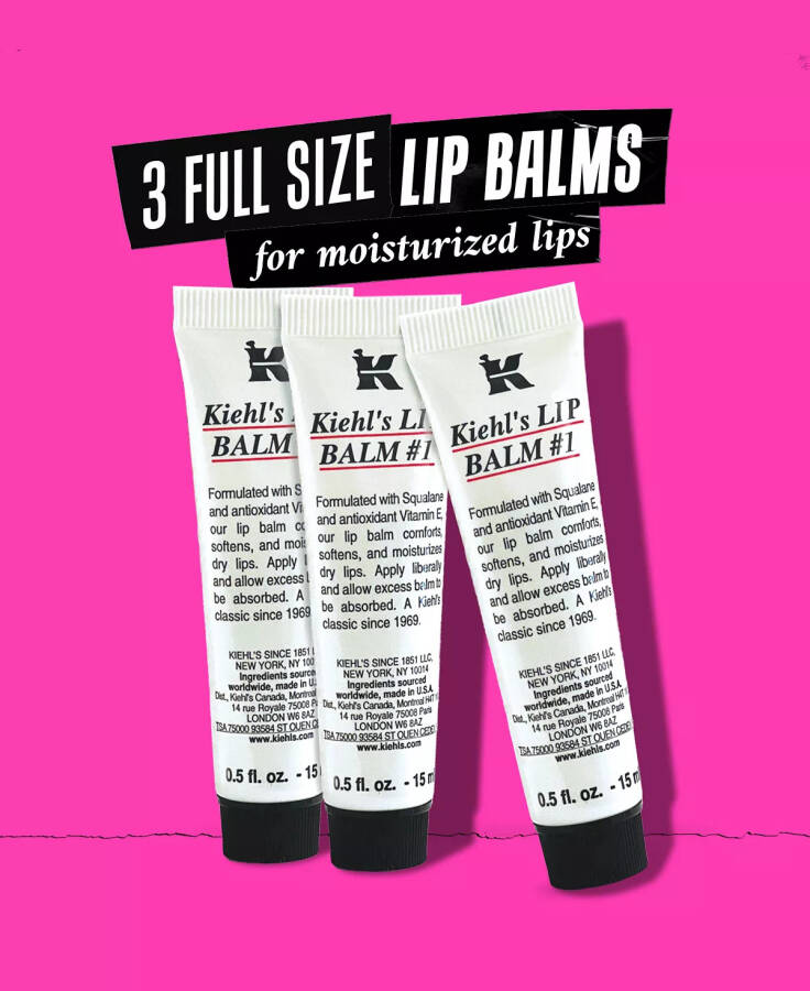 3-Pc. Kiss Me With Kiehl's Lip Balm Set Hol24 - 6