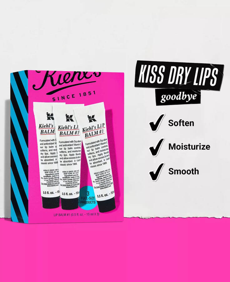 3-Pc. Kiss Me With Kiehl's Lip Balm Set Hol24 - 3