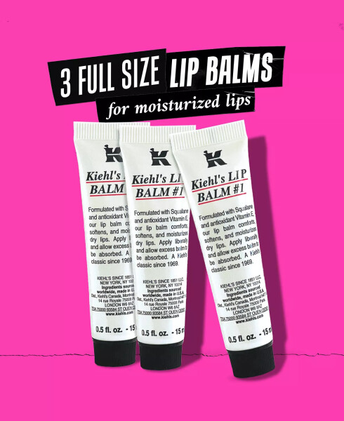 3-Pc. Kiss Me With Kiehl's Lip Balm Set Hol24 - 6