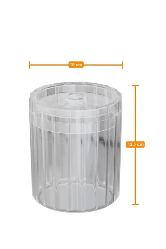 3 Pcs Multi Purpose Makeup Cosmetic Cotton Bath Organizer Set-Dream Transparent - 2