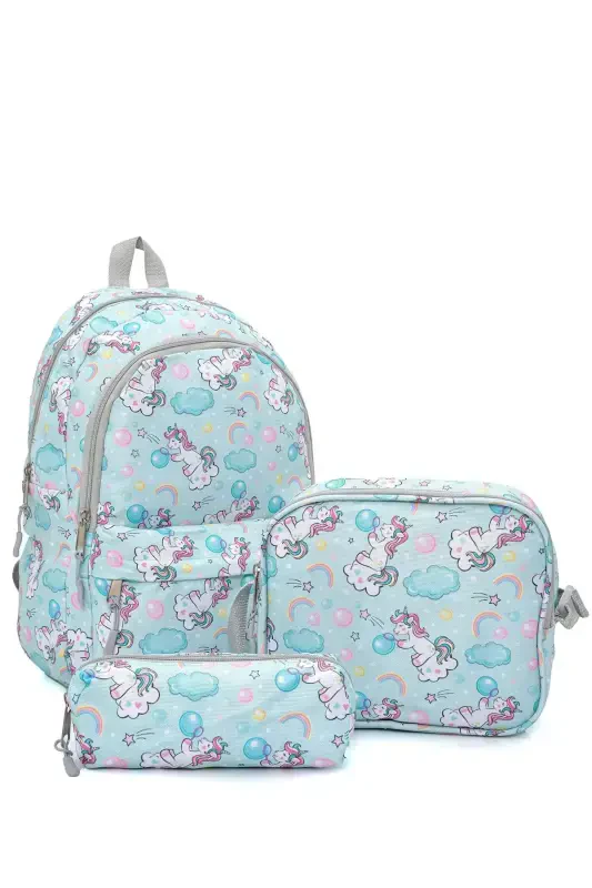 3-Piece Elementary School Backpack Set - 3