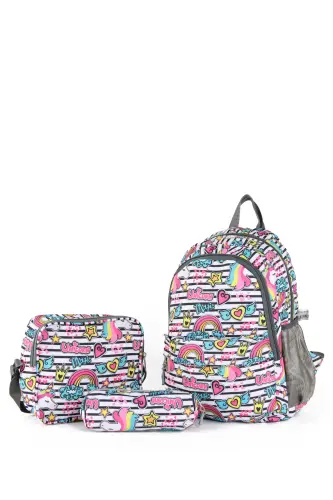 3-Piece Elementary School Backpack Set - 4