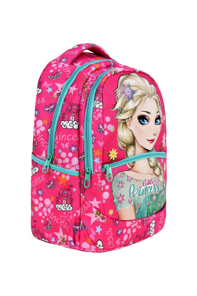 3-Piece Elementary School Frozen Patterned, Girl's Lunchbox and Pencil Case School Bag - 2