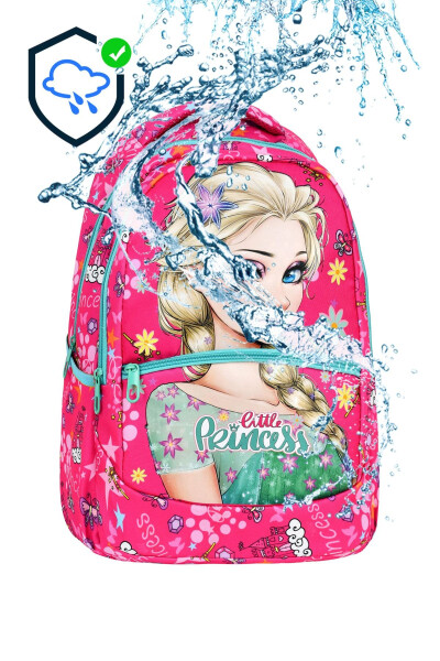 3-Piece Elementary School Frozen Patterned, Girl's Lunchbox and Pencil Case School Bag - 7