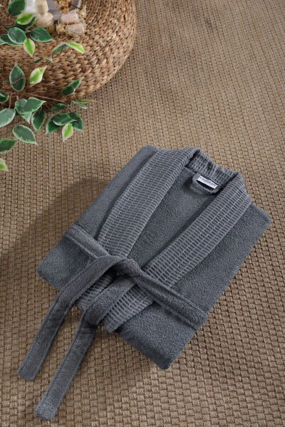 3-Piece Hooded Bathrobe Set 100% Cotton | Quality Bathrobe Set | Softness and Absorbency - MY CATHERINE (1)