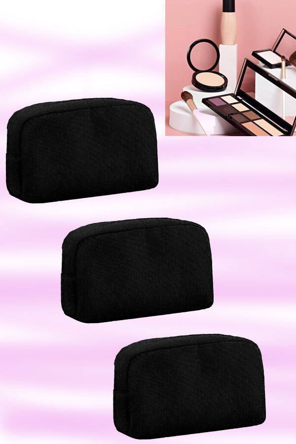 3-Piece Makeup Bag Organizer Travel Set - 1