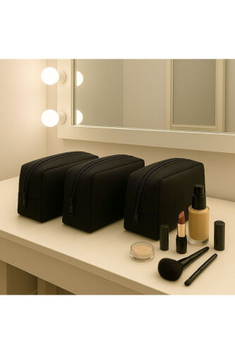 3-Piece Makeup Bag Organizer Travel Set - THE MODAWEST