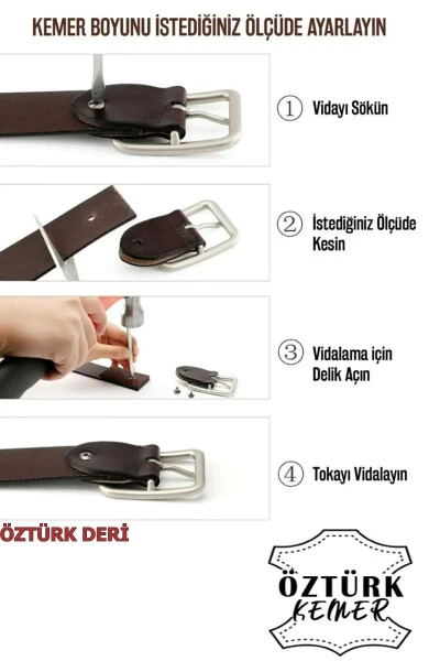 3 Piece Men's Belt Suitable for Jeans and Canvas - 3