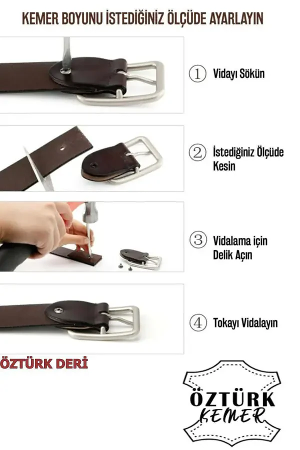 3 Piece Men's Belt Suitable for Jeans and Canvas - 3