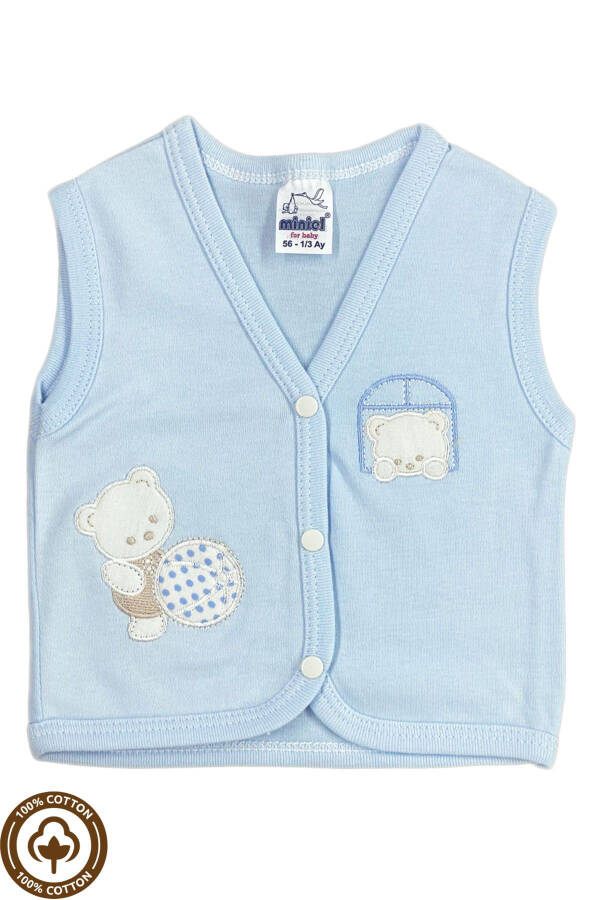 3-piece organic cotton baby vest set for 3-6-9 months babies - 3