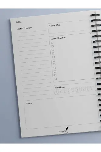 Planlama Seti 3'lü, Günlük Planlayıcı, Haftalık Planlayıcı, Yapılacaklar - Ajanda Özel Set - Renkli - 4