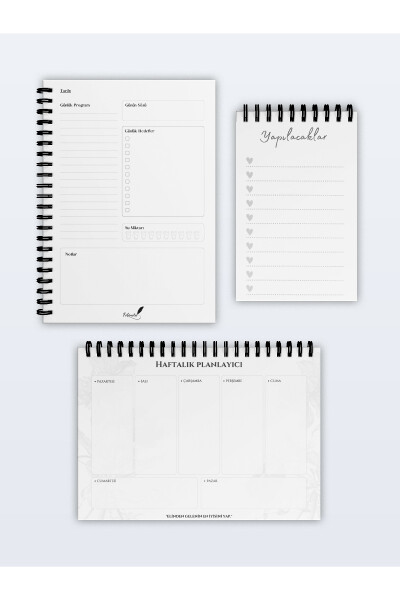 3-Piece Planning Set, Daily Planner, Weekly Planner, To-Do List - Agenda Special Set - 2