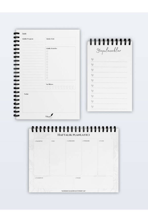 3-Piece Planning Set, Daily Planner, Weekly Planner, To-Do List - Agenda Special Set - 2