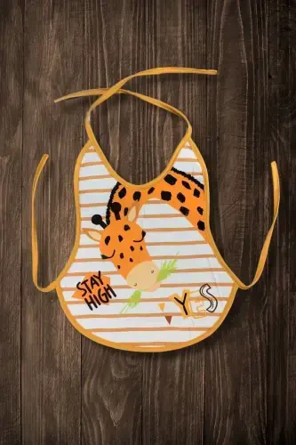 3-Piece Printed Economical Waterproof Pear Apron Feeding and Activity Apron (0-36 Months) - BEBECHI (1)