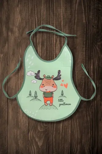 3-Piece Printed Economical Waterproof Pear Apron Feeding and Activity Apron (0-36 Months) - 3