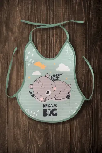 3-Piece Printed Economical Waterproof Pear Apron Feeding and Activity Apron (0-36 Months) - 4