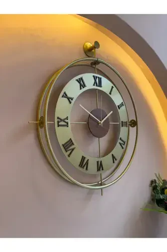 3-Piece Romera Classic Exclusive, Modern Decorative Metal 3-Piece Wall Clock - 8