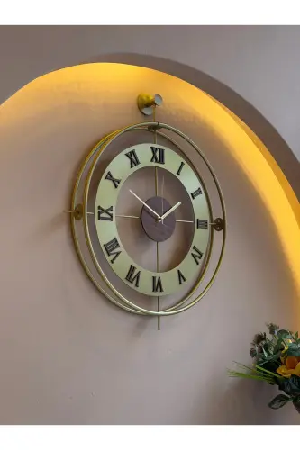 3-Piece Romera Classic Exclusive, Modern Decorative Metal 3-Piece Wall Clock - METAQUARTZ AKSESUAR (1)