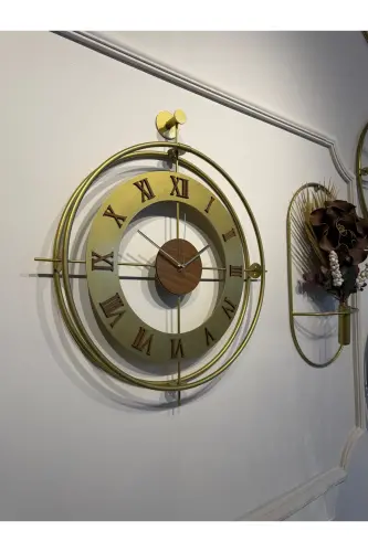 3-Piece Romera Classic Exclusive, Modern Decorative Metal 3-Piece Wall Clock - 3