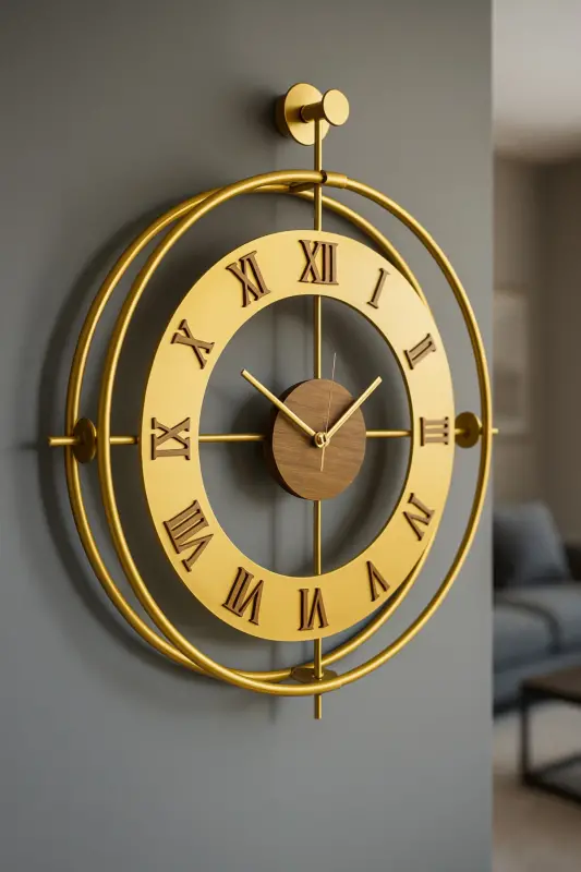 3-Piece Romera Classic Exclusive, Modern Decorative Metal 3-Piece Wall Clock - 7