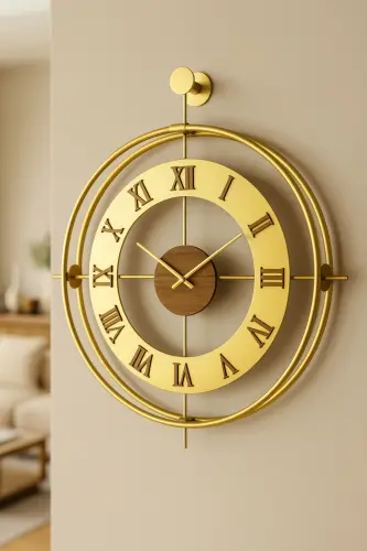 3-Piece Romera Classic Exclusive, Modern Decorative Metal 3-Piece Wall Clock - 8