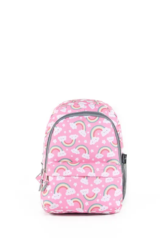 3-Piece School Bag Set Light Pink Rainbow /plcan2079.361 - Pink Rainbow - 3