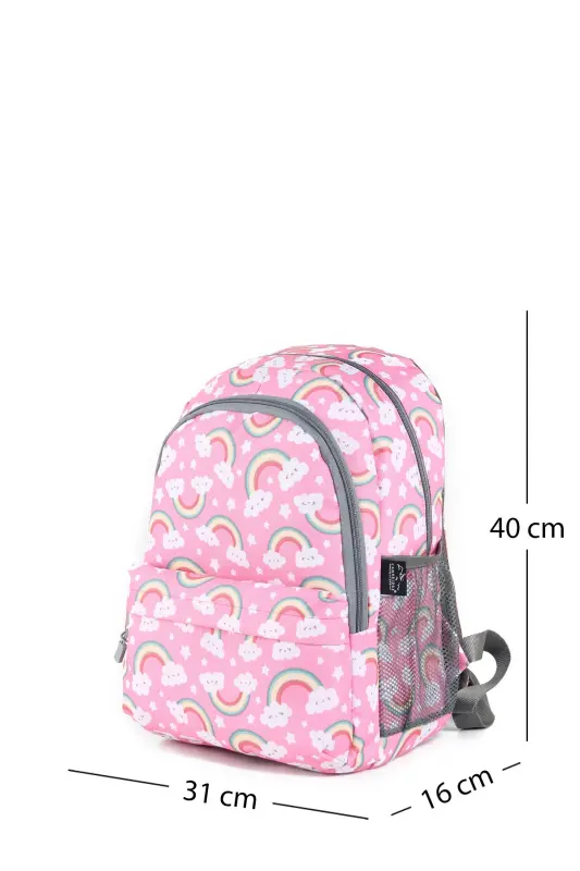 3-Piece School Bag Set Light Pink Rainbow /plcan2079.361 - Pink Rainbow - 4