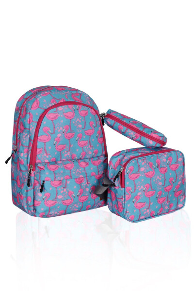 3-Piece School Bag Set Pink Flamingo / Plcan2079.318 - 18