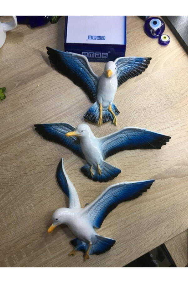 3 Piece Seagull Balcony Decoration Wall Decor Garden Decoration - 3