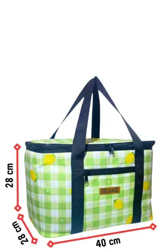 3-piece set 35+20+10 lt Food Carrier Thermos Thermal Nutrition Cooler Picnic Bag-Green - RELIANCE (1)