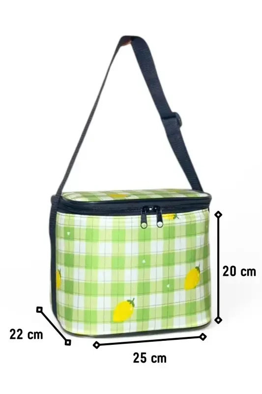 3-piece set 35+20+10 lt Food Carrier Thermos Thermal Nutrition Cooler Picnic Bag-Green - 4