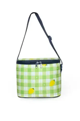 3-piece set 35+20+10 lt Food Carrier Thermos Thermal Nutrition Cooler Picnic Bag-Green - 7