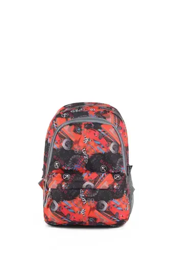 3-Piece Set Elementary School Bag - RED CAR - 2